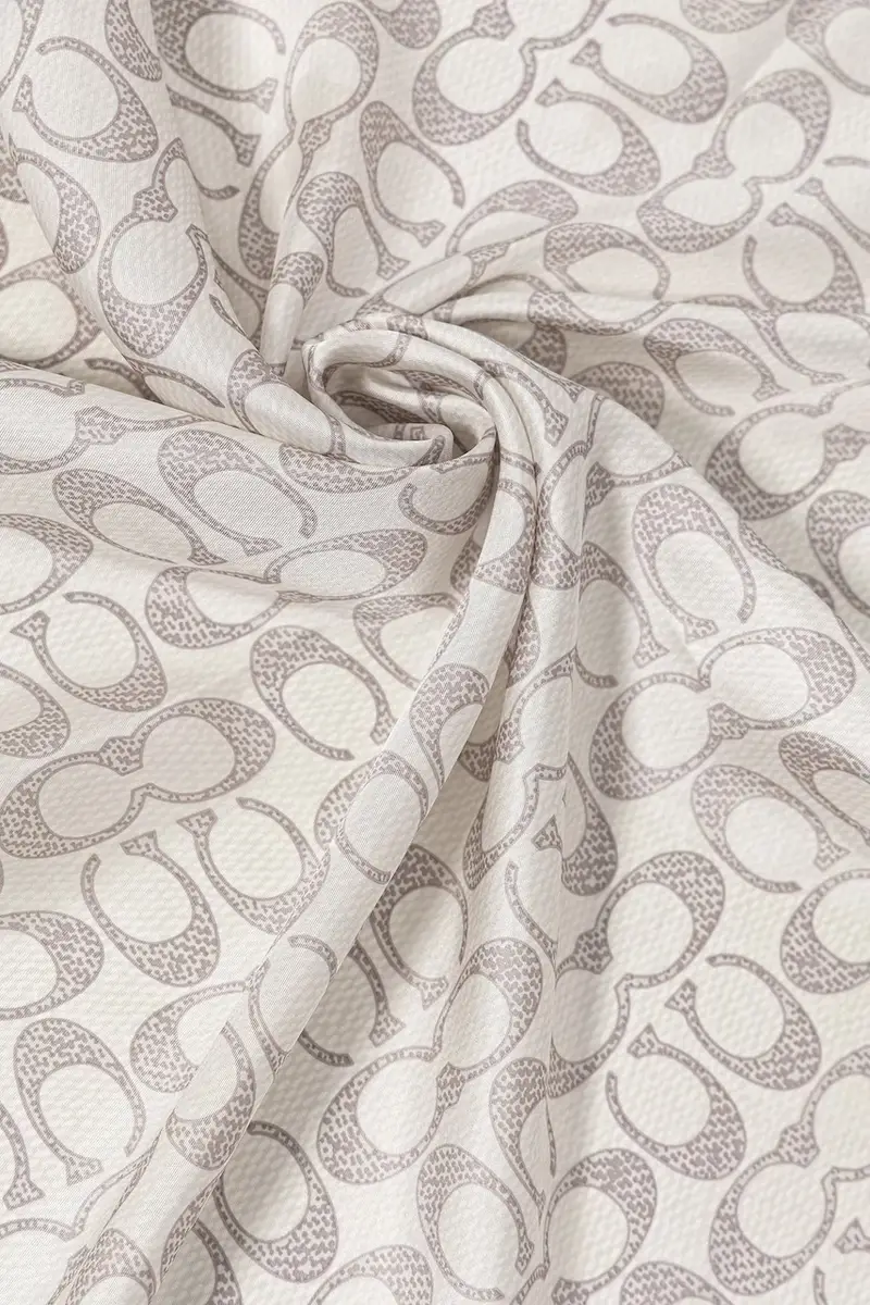 scialle in seta Bianco miniatura 3