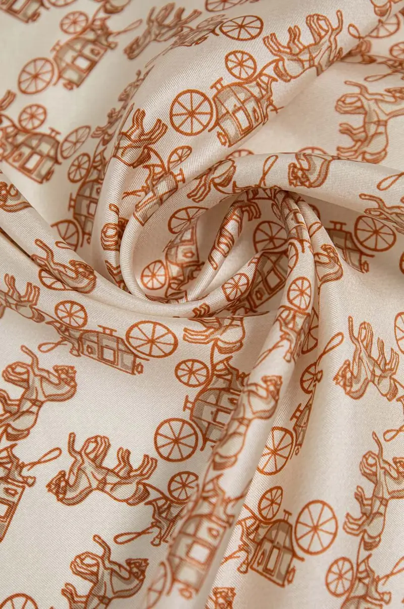 scialle in seta Multicolore miniatura 4