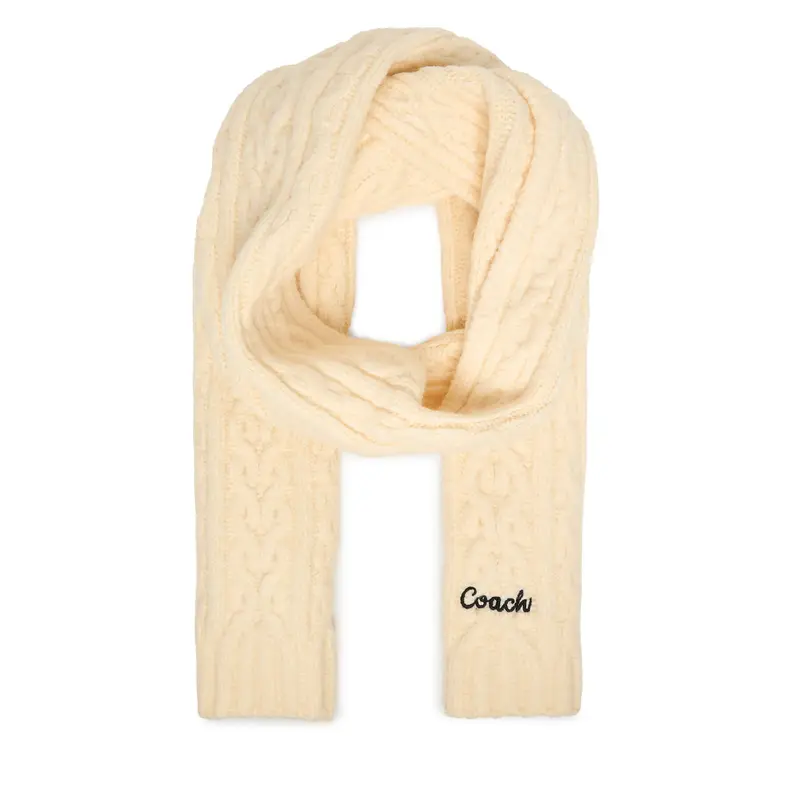 Sciarpa Coach CCL89 Écru Écru