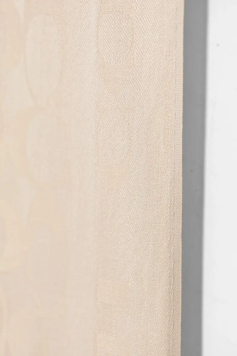 sciarpa in misto seta Beige miniatura 2