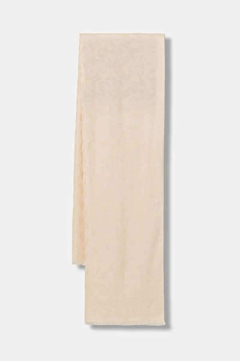 sciarpa in misto seta Beige