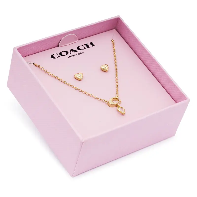 Set collana e orecchini Coach 37571285 Oro