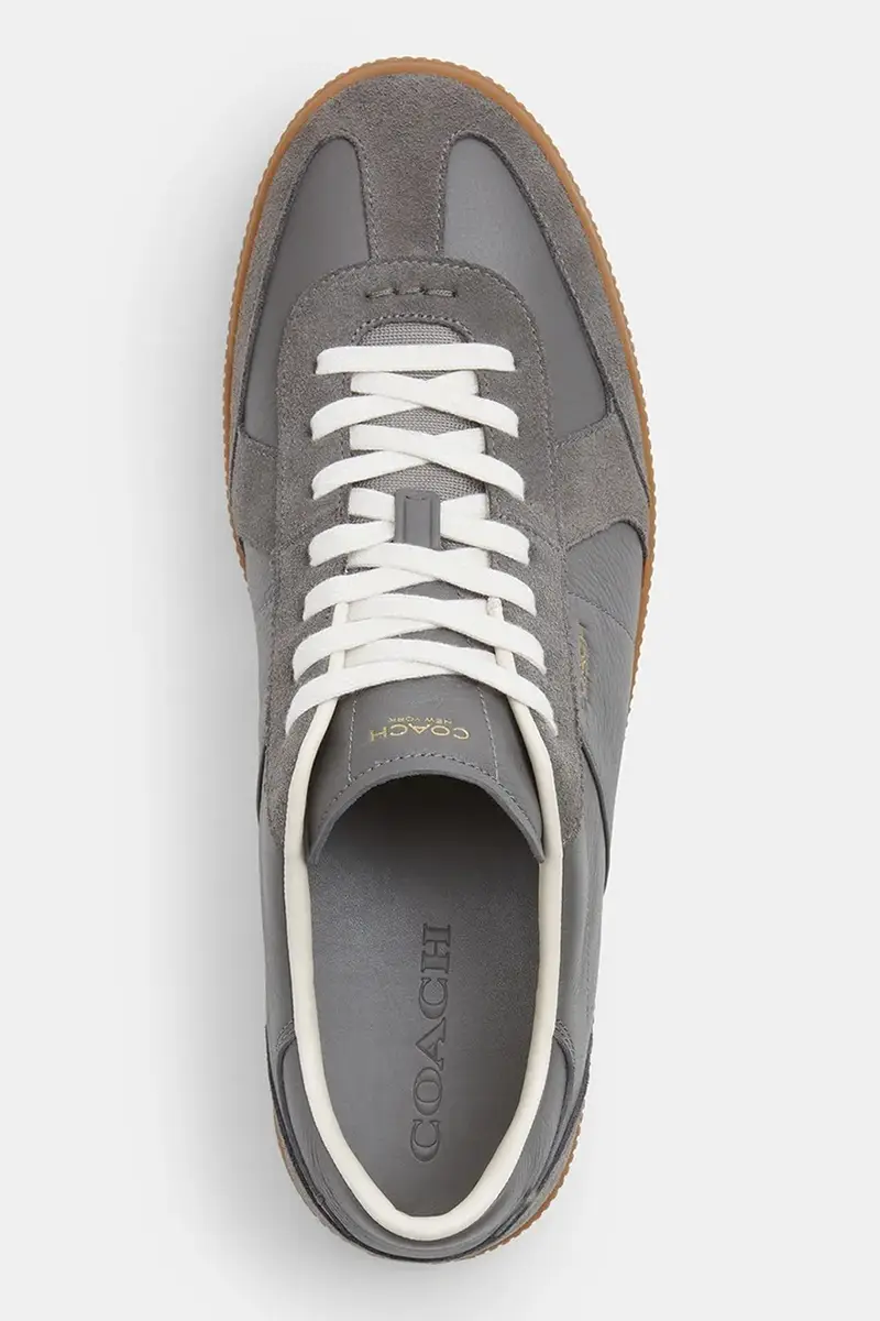 sneakers in pelle Ellis Sneaker Grigio miniatura 4