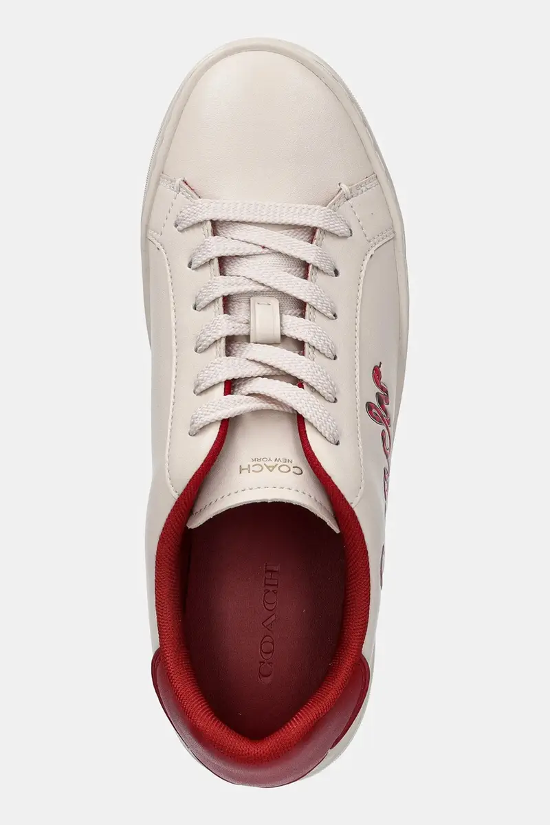 sneakers in pelle High Line colore beige CZ360 miniatura 4