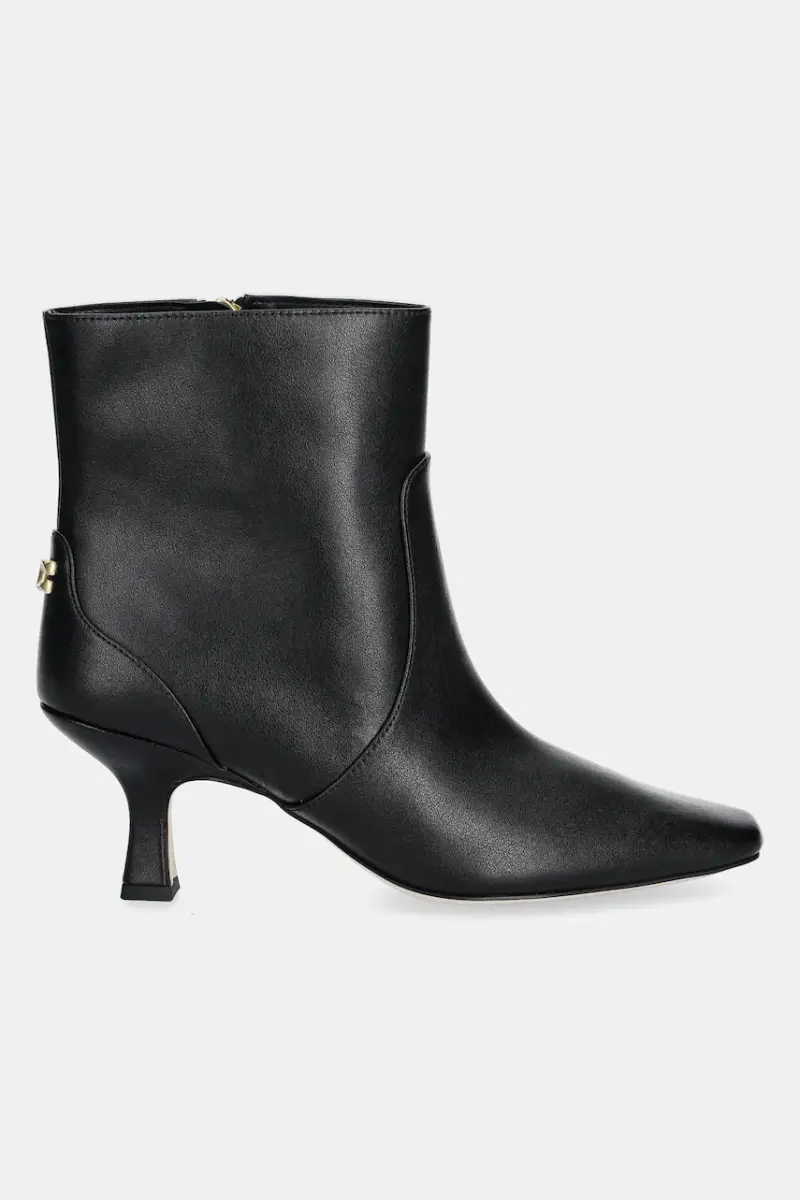 stivaletti alla caviglia in pelle Sculpted C Kitten Heel Leather Bootie donna colore nero CBP25 miniatura 2