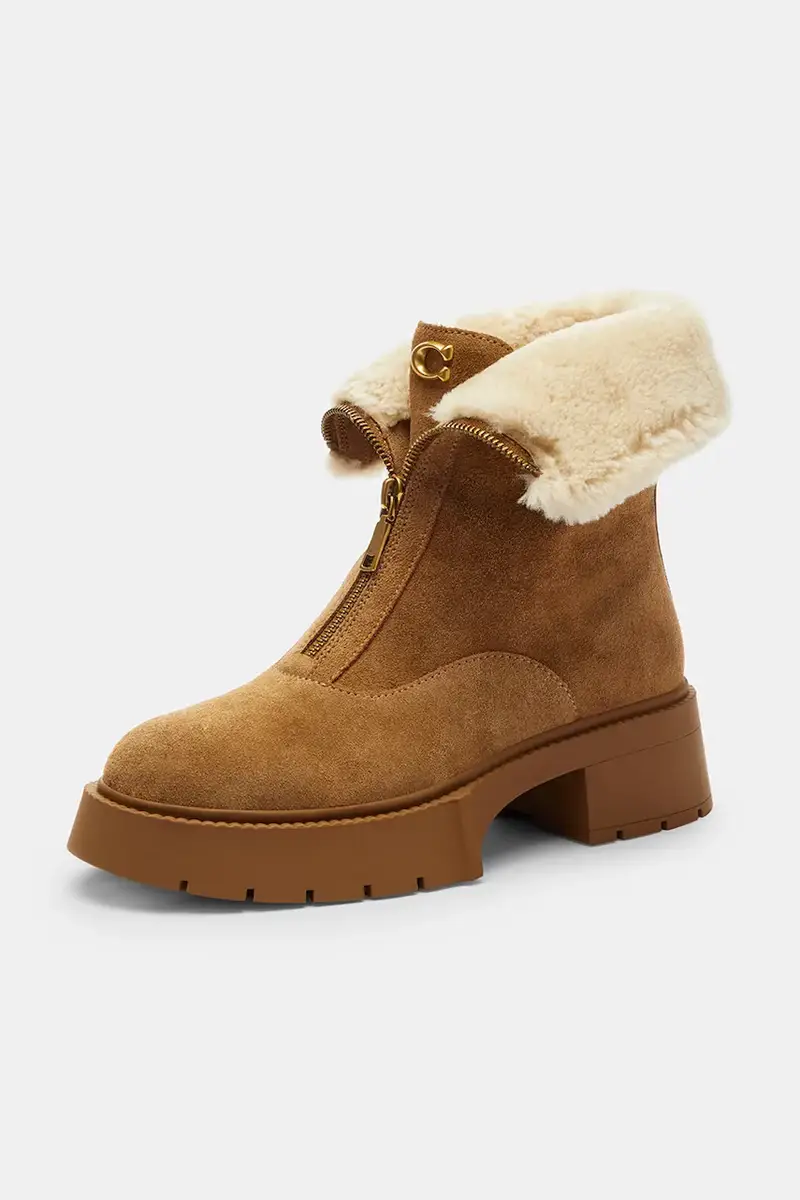 stivaletti alla caviglia Leah Platform donna colore marrone CCH85 miniatura 3