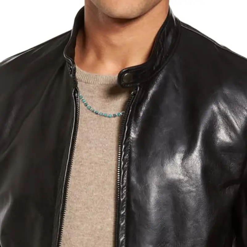 COAI Collana Unisex con Perle di Turchese Africano e Acciaio Inox, Collana Uomo Donna con Perline di Pietre Dure miniatura 3