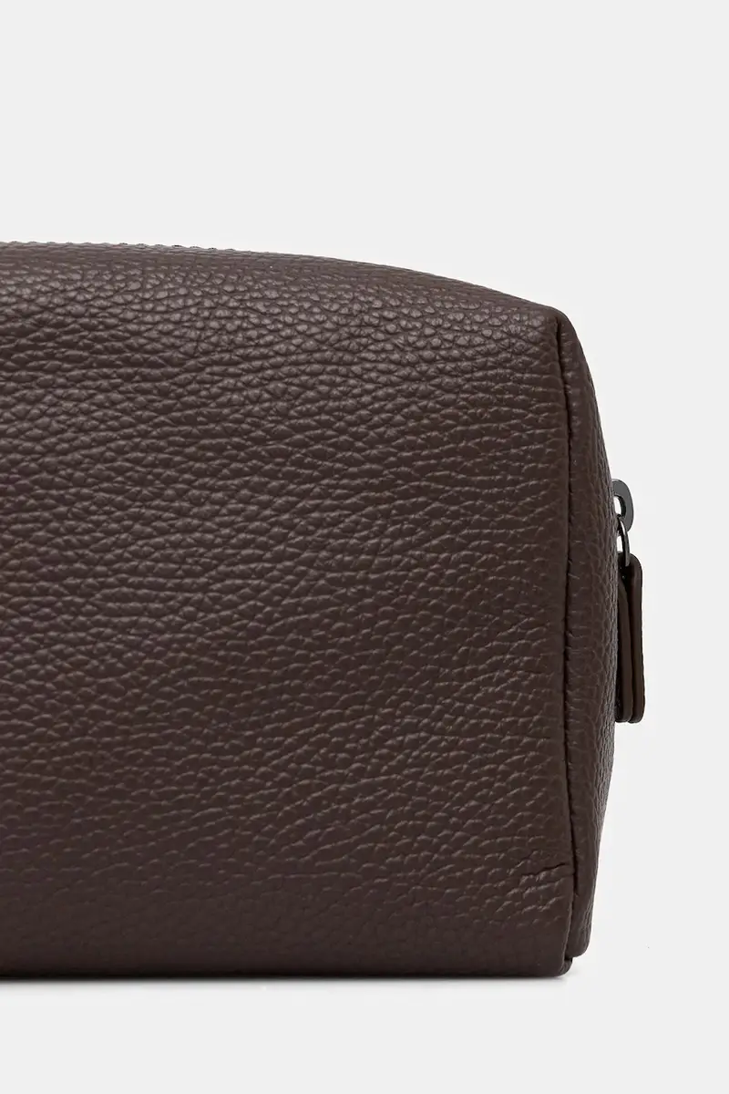 astuccio per trucchi in pelle MAN SOFT colore rosso E5 MUK 95 G0 01 Marrone miniatura 3