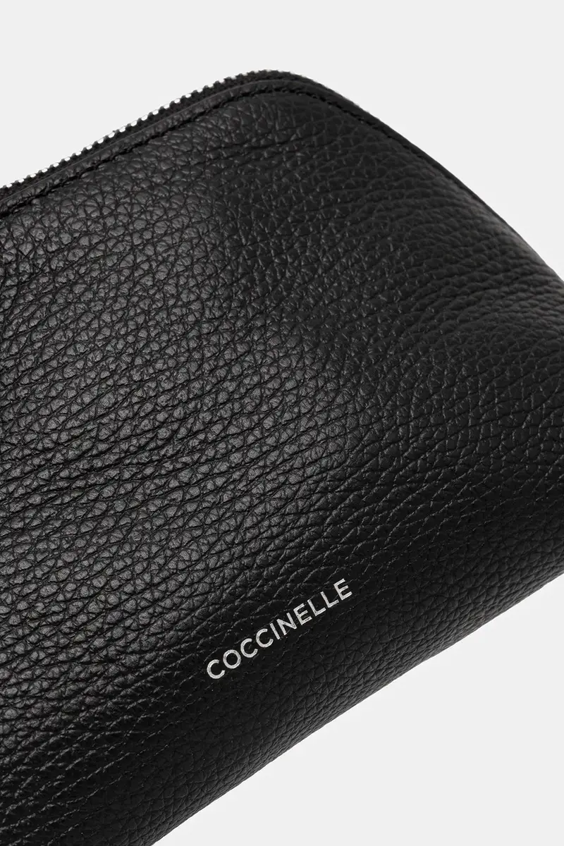 astuccio per trucchi in pelle Nero miniatura 4