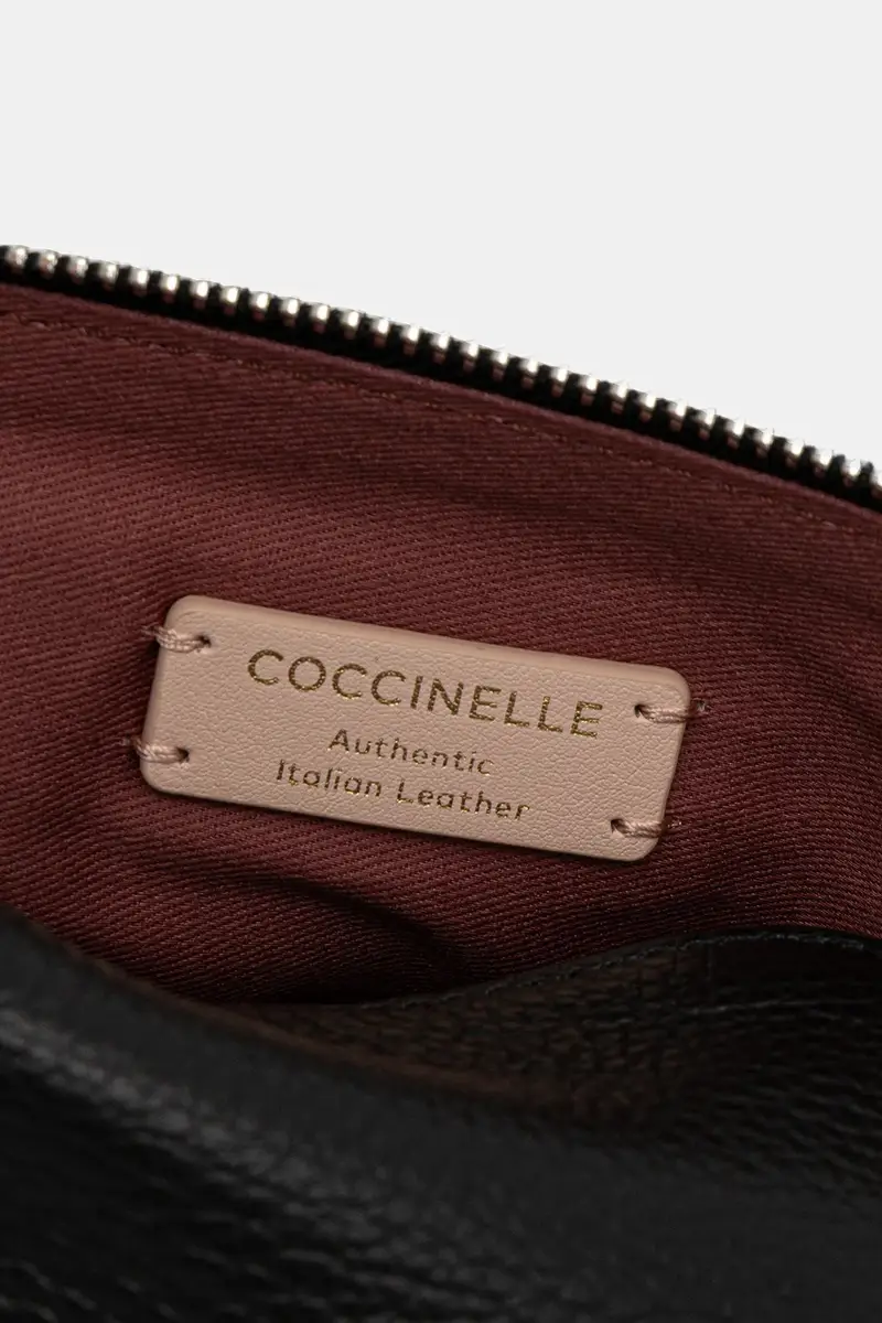 astuccio per trucchi in pelle Nero miniatura 5