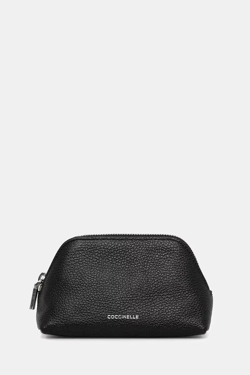 astuccio per trucchi in pelle Nero