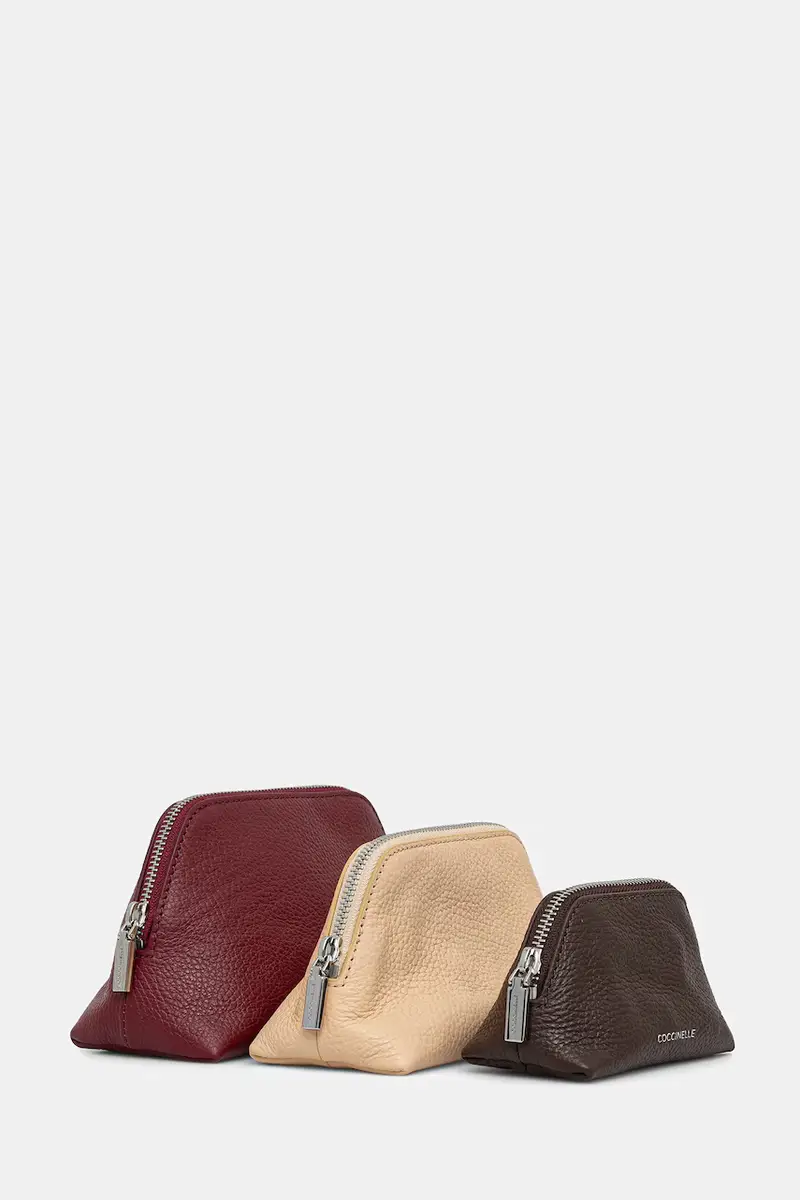 astuccio per trucchi in pelle pacco da 3 colore turchese E5.TMF.25.04.01 Multicolore miniatura 2