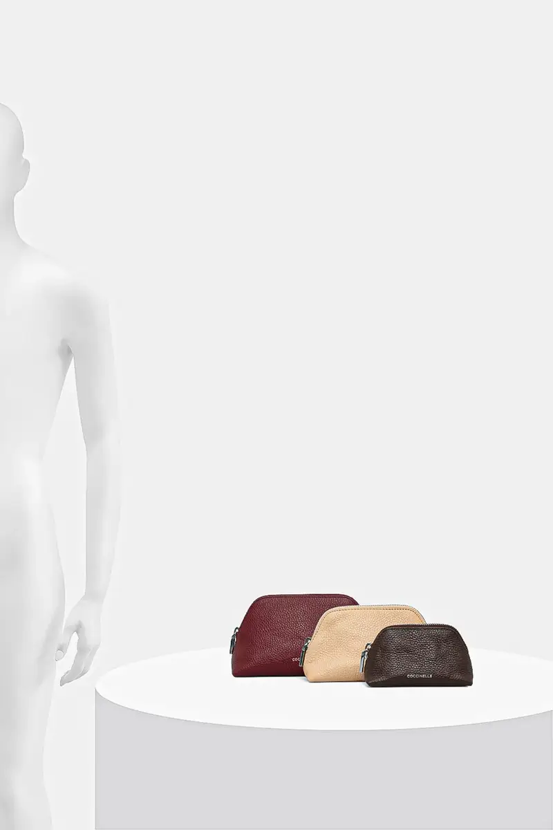 astuccio per trucchi in pelle pacco da 3 colore turchese E5.TMF.25.04.01 Multicolore miniatura 5