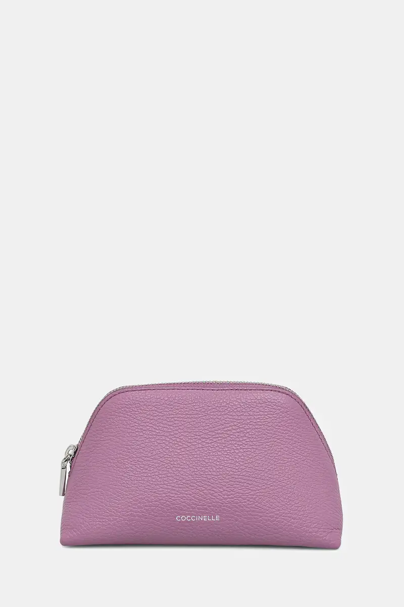 astuccio per trucchi in pelle pacco da 3 Violetto miniatura 2