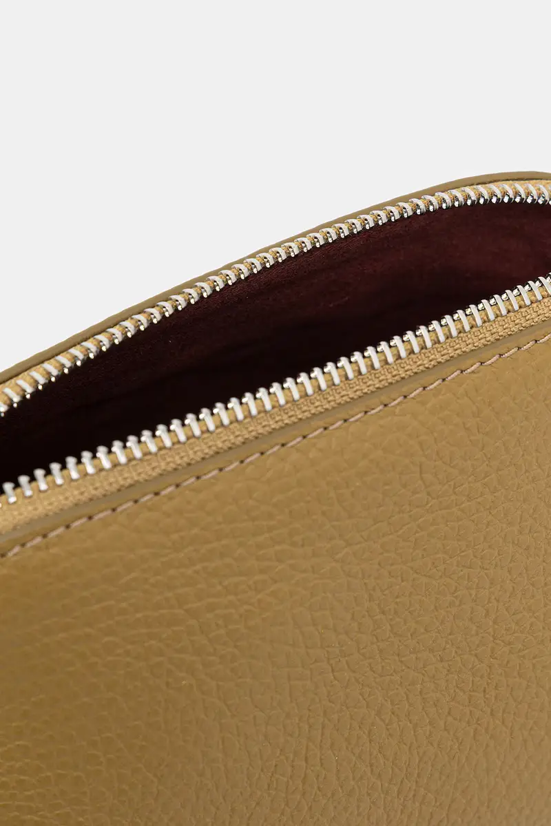 astuccio per trucchi in pelle Verde miniatura 5