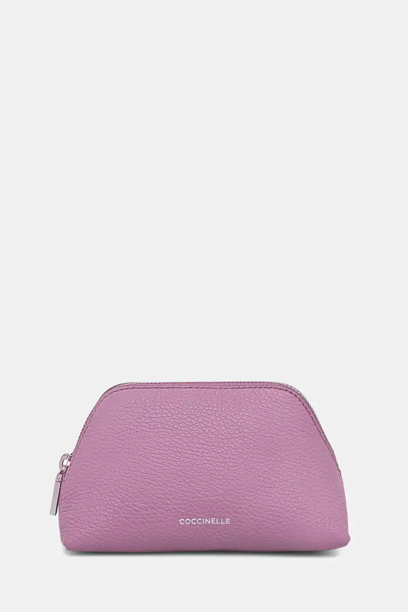 astuccio per trucchi in pelle Violetto