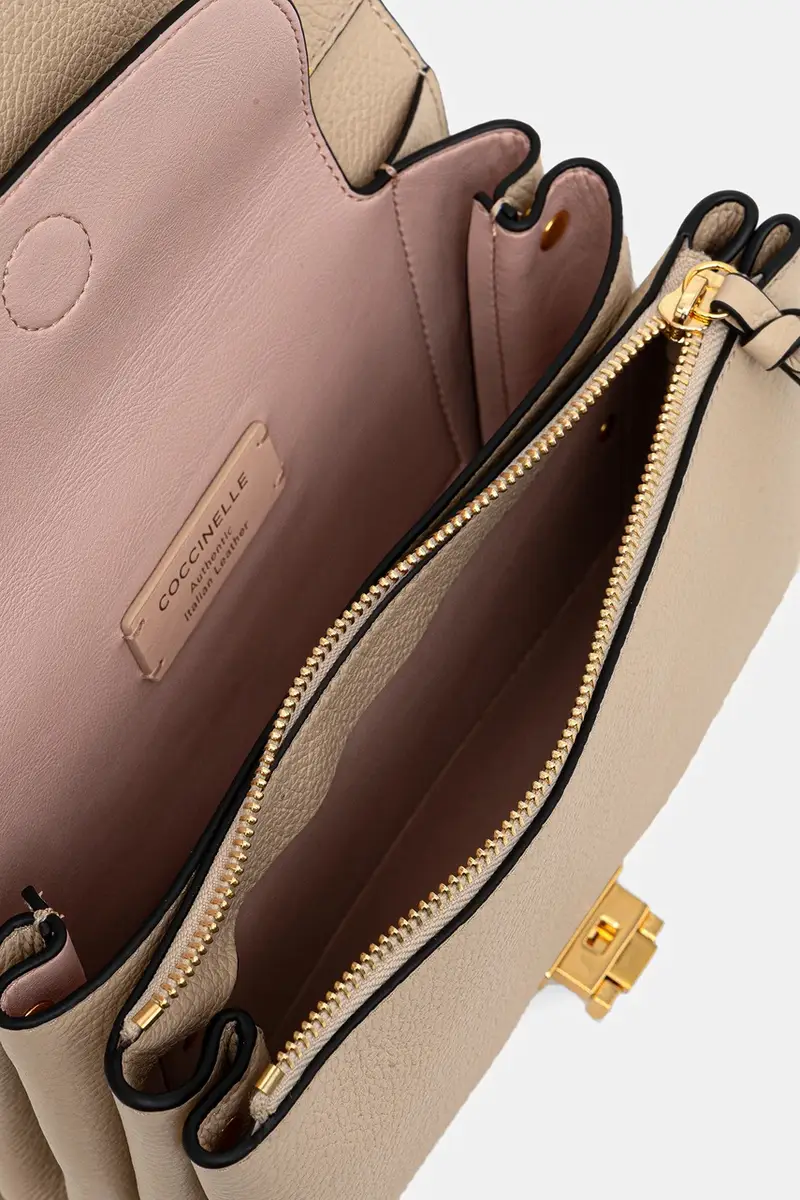 Coccinelle Borsa a mano Beige 4147770 miniatura 5