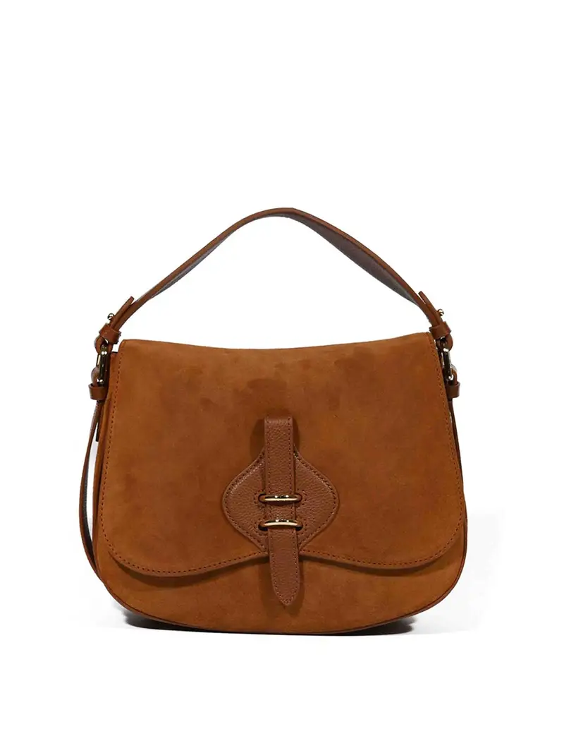 Borsa A Spalla Mavery Medium Beige