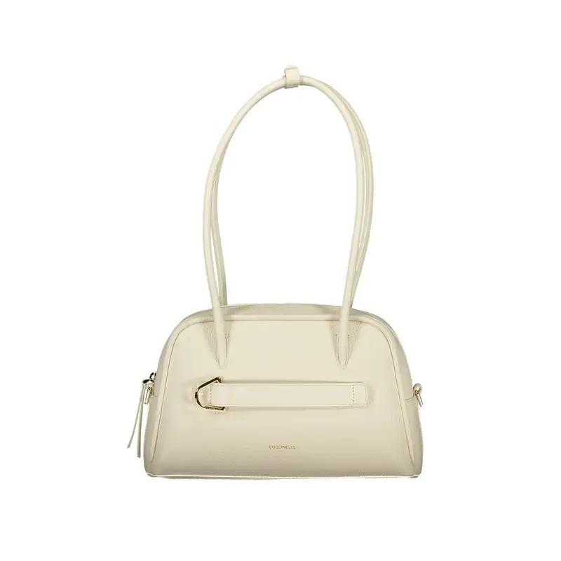 Borsa a Spalla Pelle Donna Bianca Logo Bianco