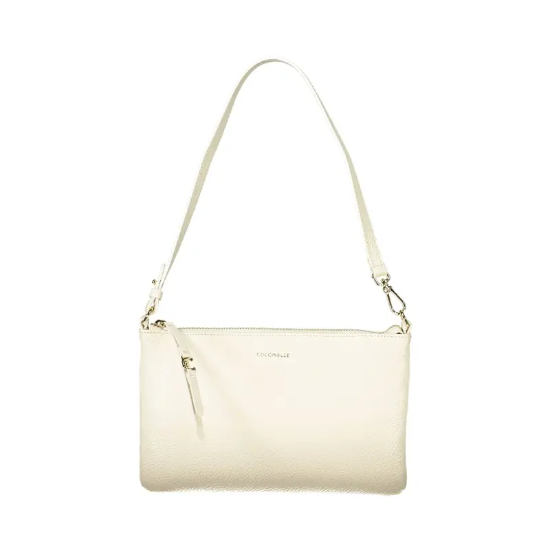 Borsa a Spalla Pelle Donna Bianca Logo Bianco