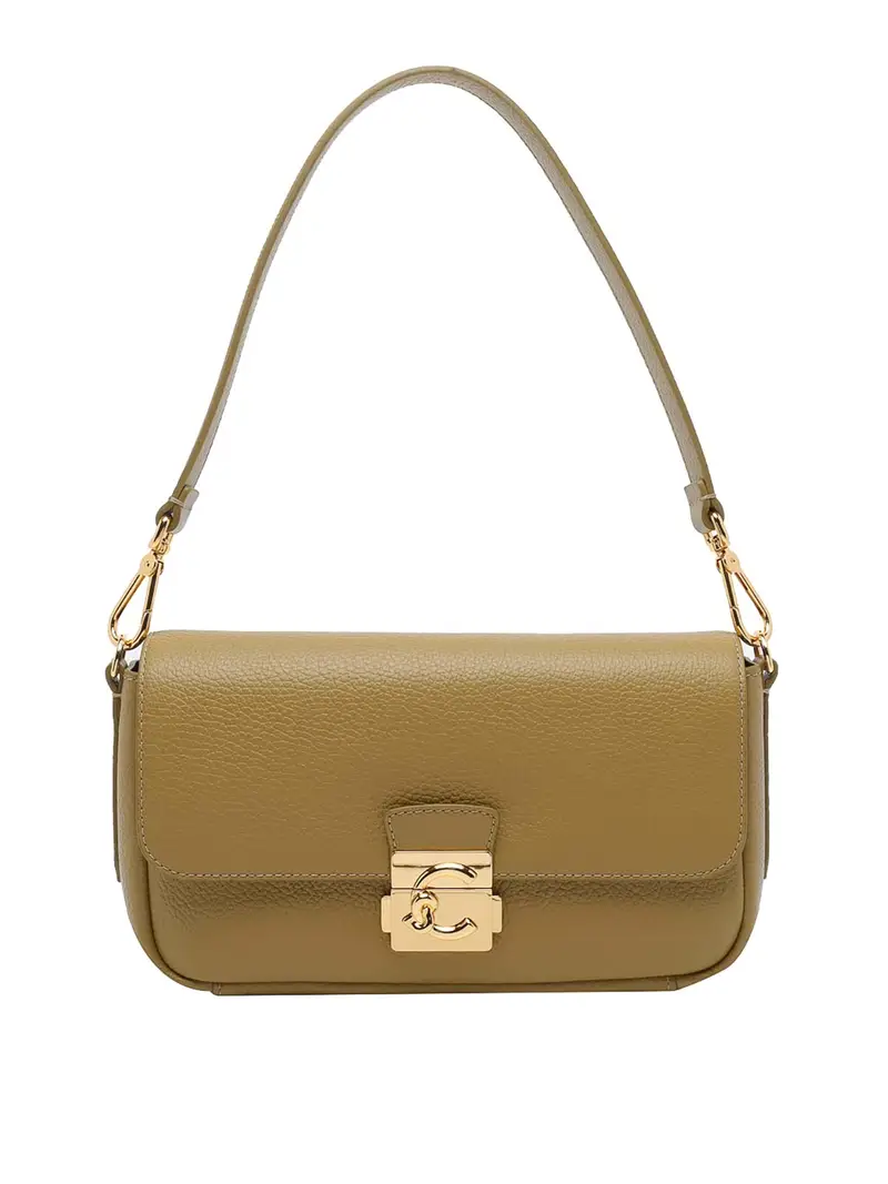 Borsa a tracolla con chiusura C-Me Verde