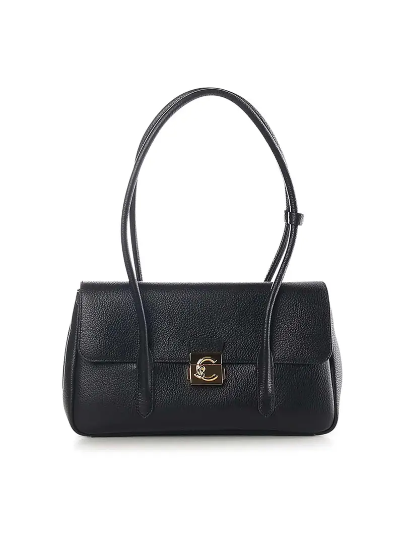 Borsa a tracolla in pelle Nero