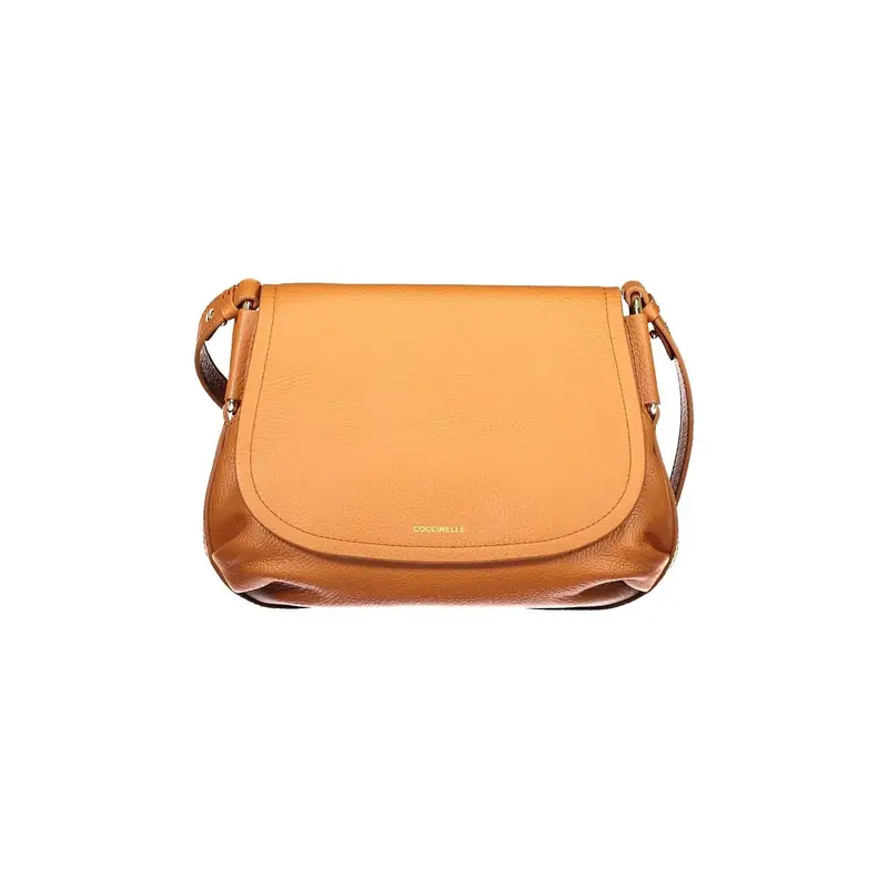 Borsa a Tracolla Pelle Donna Arancione Logo