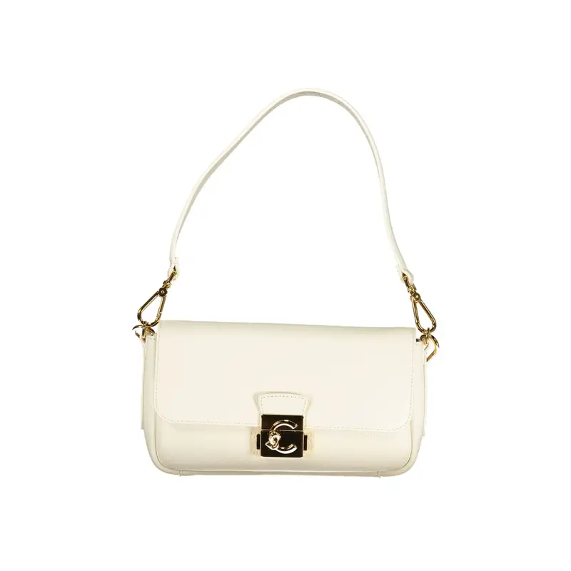 Borsa a Tracolla Pelle Donna Bianca Logo Bianco