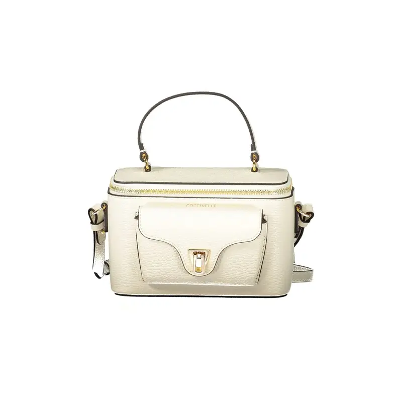 Borsa a Tracolla Pelle Donna Bianca Logo Bianco