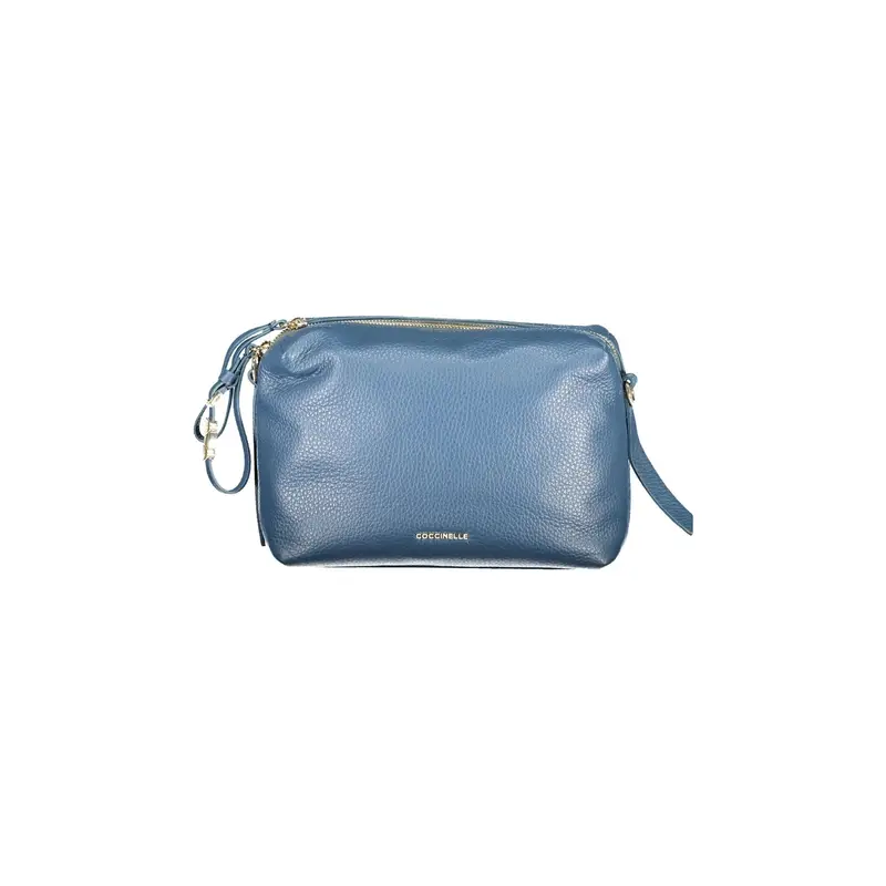 Borsa a Tracolla Pelle Donna Blu Logo