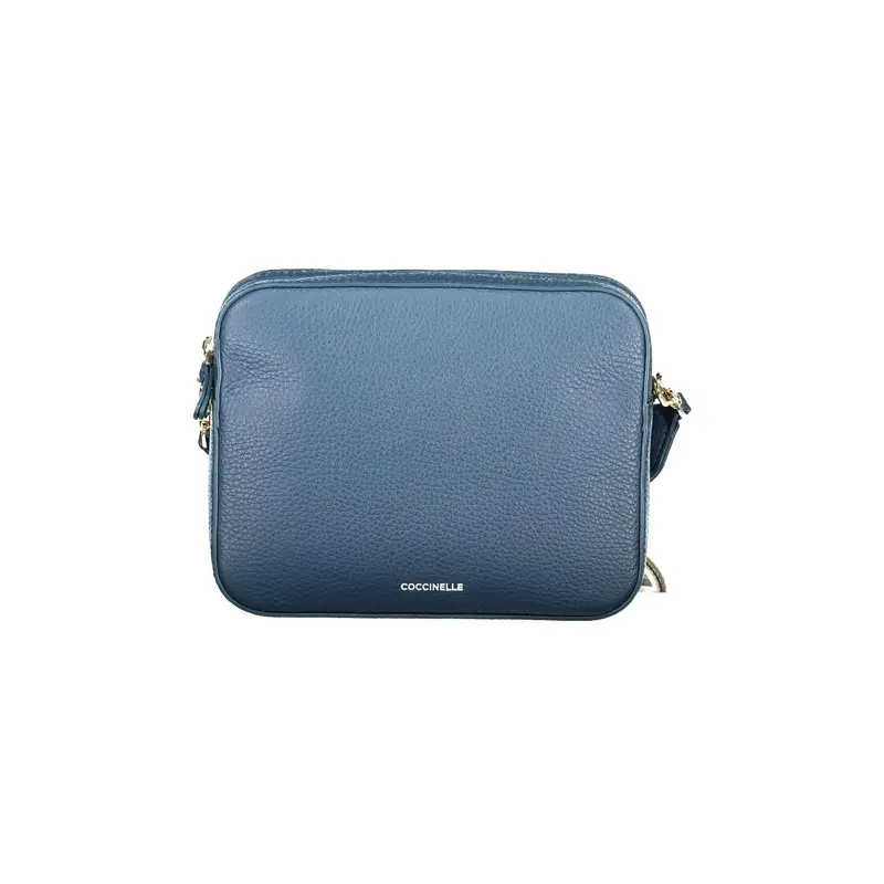 Borsa a Tracolla Pelle Donna Blu Logo