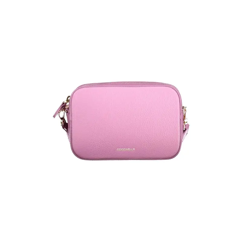 Borsa a Tracolla Pelle Donna Viola Chiusura con Zip