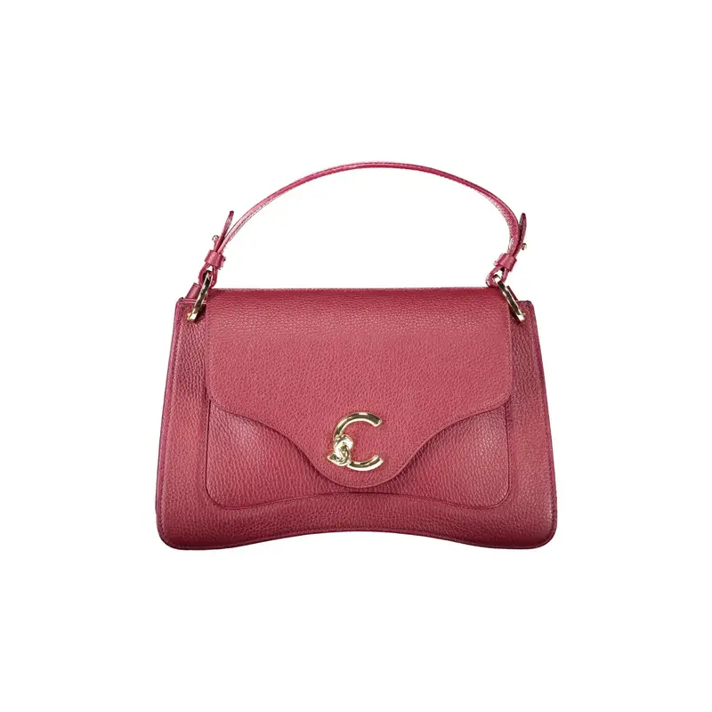 Borsa a Tracolla Pelle Donna Viola Logo