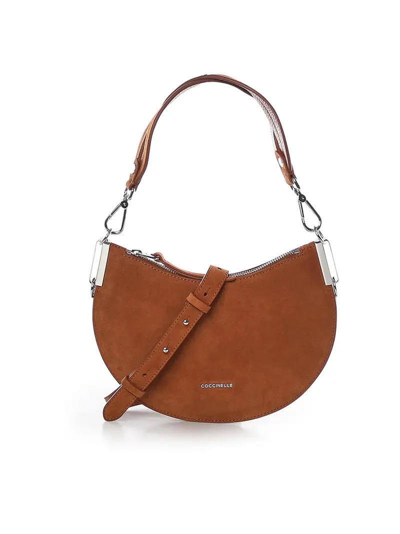 Borsa a tracolla Sunup piccola in pelle Beige