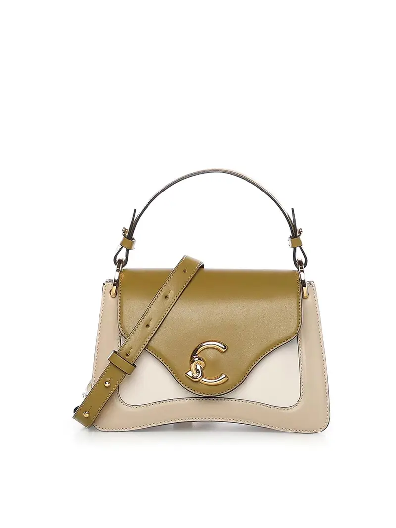 Borsa C-Me in pelle di vitello Beige