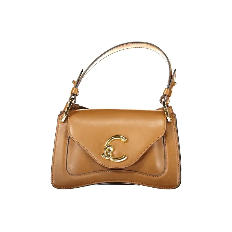 Borsa Donna a Mano con Tracolla Marrone, In Vera Pelle, C‑Me Calf Mini