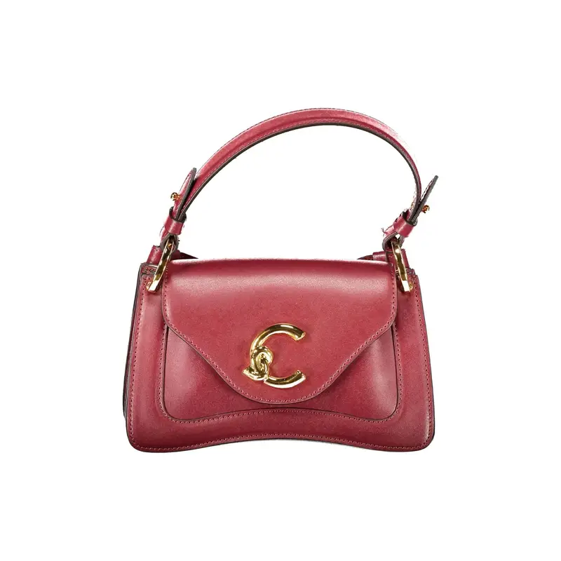 Borsa Donna a Mano con Tracolla Rossa, In Vera Pelle, C‑Me Calf Mini Rosso