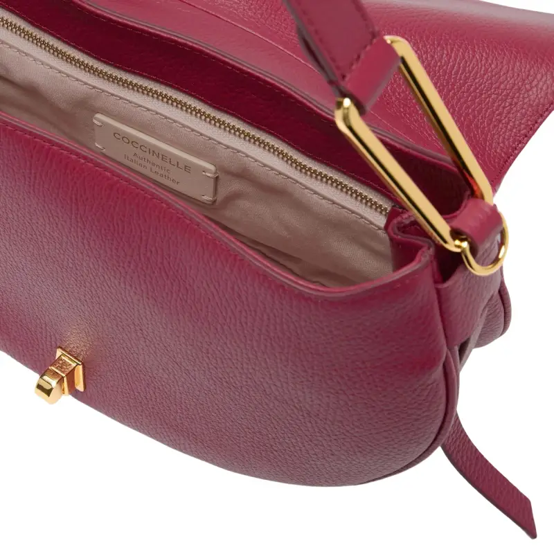Borsa Donna a Mano con Tracolla Rossa, In Vera Pelle, Magie Soft Rosso miniatura 2