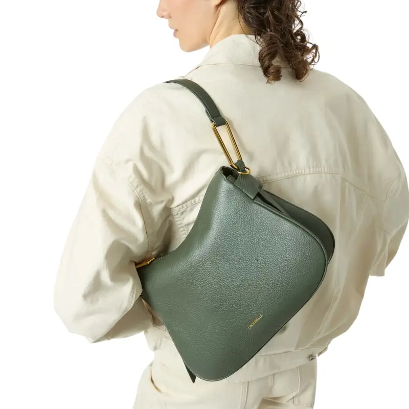 Borsa Donna a Spalla con Tracolla Rossa, In Vera Pelle, Magie Soft Small Rosso miniatura 2