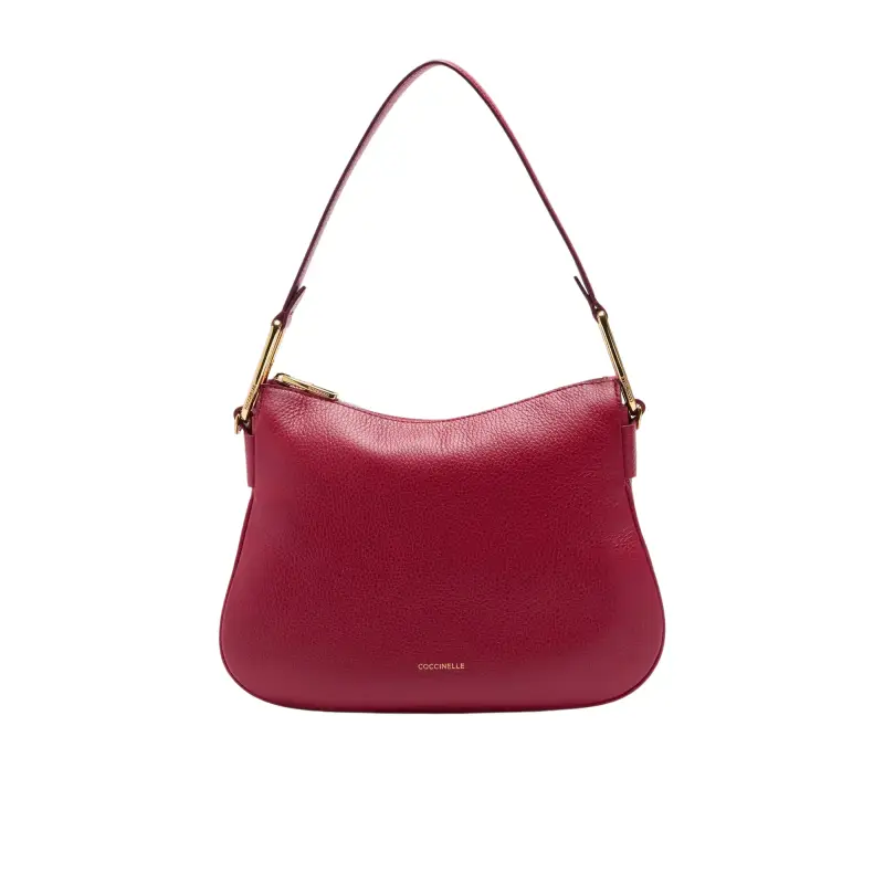 Borsa Donna a Spalla con Tracolla Rossa, In Vera Pelle, Magie Soft Small Rosso