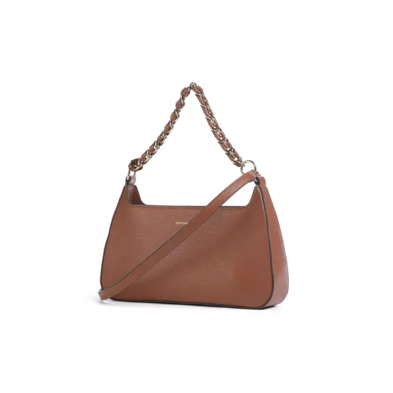 Borsa Donna a Spalla Marrone, In Vera Pelle, Beat Generation Marrone miniatura 3