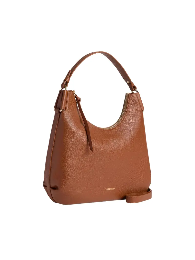 Borsa Donna a Spalla Marrone Rebekka Small in Vera Pelle miniatura 3