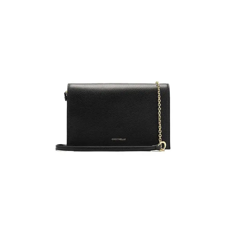 Borsa Donna a Spalla Nera Dandy in Vera Pelle Nero