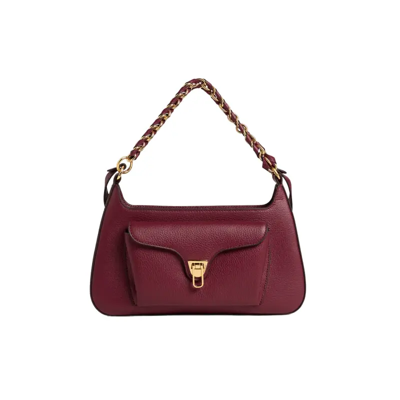 Borsa Donna a Spalla Rossa, In Vera Pelle, Beat Generation Rosso