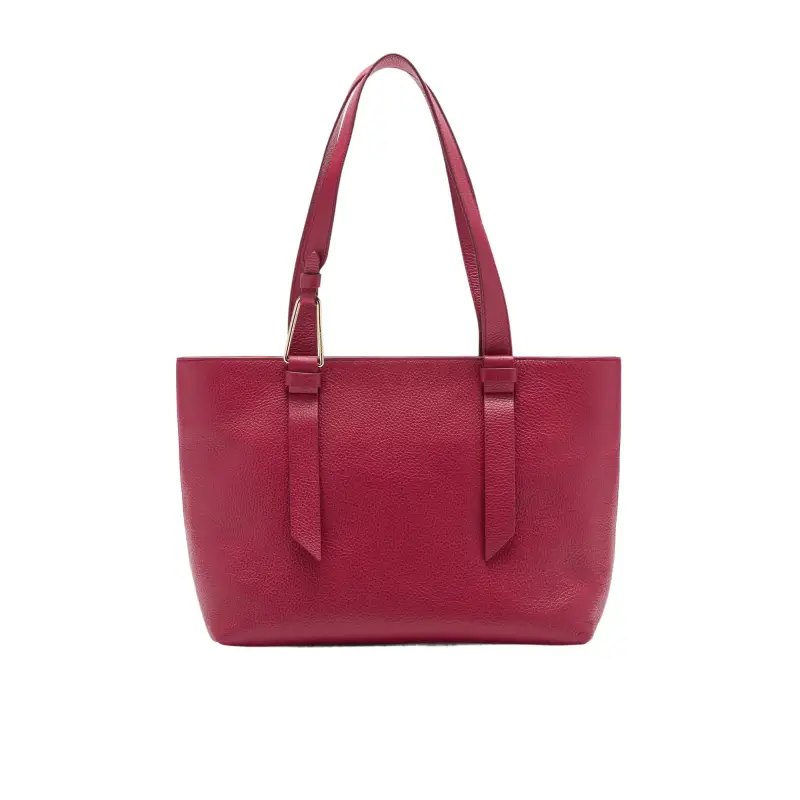 Borsa Donna a Spalla Rossa, in Vera Pelle, Malory Medium Rosso