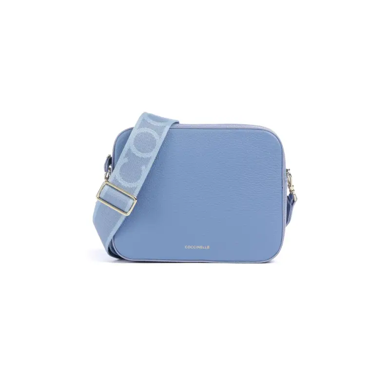 Borsa Donna a Tracolla Blu, In Vera Pelle, Tebe Large Blu