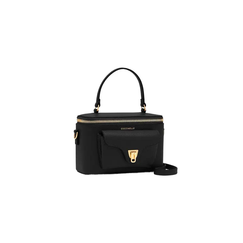 Borsa Donna a Tracolla Nera, In Vera Pelle, Beat Generation Nero miniatura 3