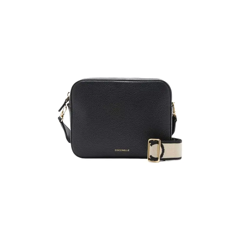 Borsa Donna a Tracolla Nera, In Vera Pelle, Tebe Large Nero