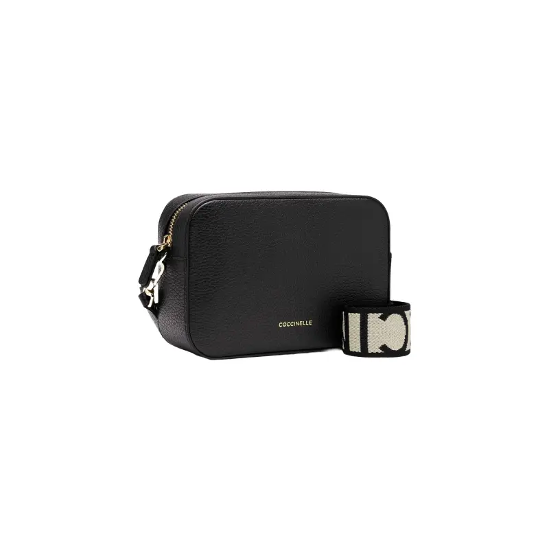 Borsa Donna a Tracolla Nera, In Vera Pelle, Tebe Mini Nero miniatura 3