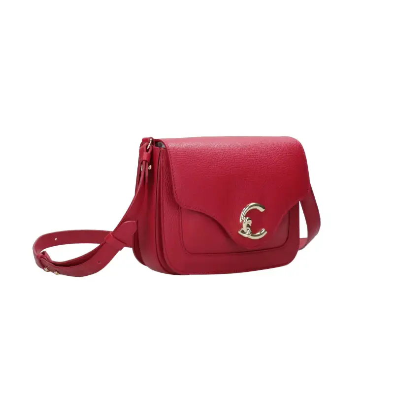 Borsa Donna a Tracolla Rossa, In Vera Pelle, C-Me Small Rosso miniatura 3